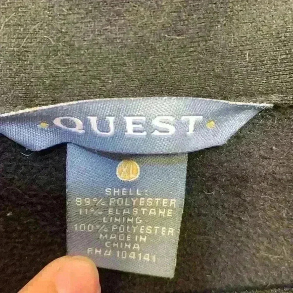 Black Quest jacket sz XL spring fall lightweight comfy water resistant - Picture 2 of 6